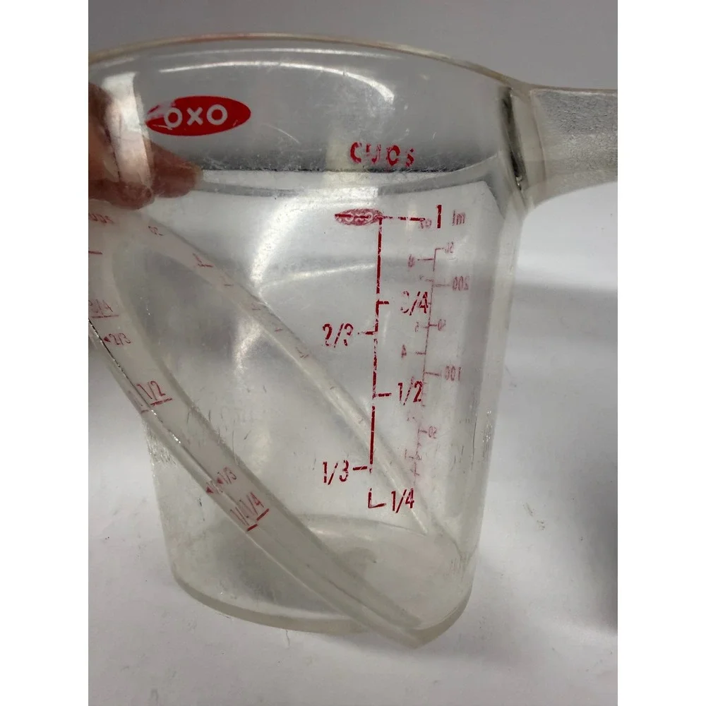 OXO Good Grips Angled Measuring Cup 1 Cup 8oz Clear Plastic Black Handle